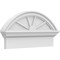 Ekena Millwork Segment Arch 4 Spoke Architectural Grade PVC Combination Pediment, 24"W x 12-7/8"H x 2-3/4"P PEDPC024X130SEG04 - alternate 1